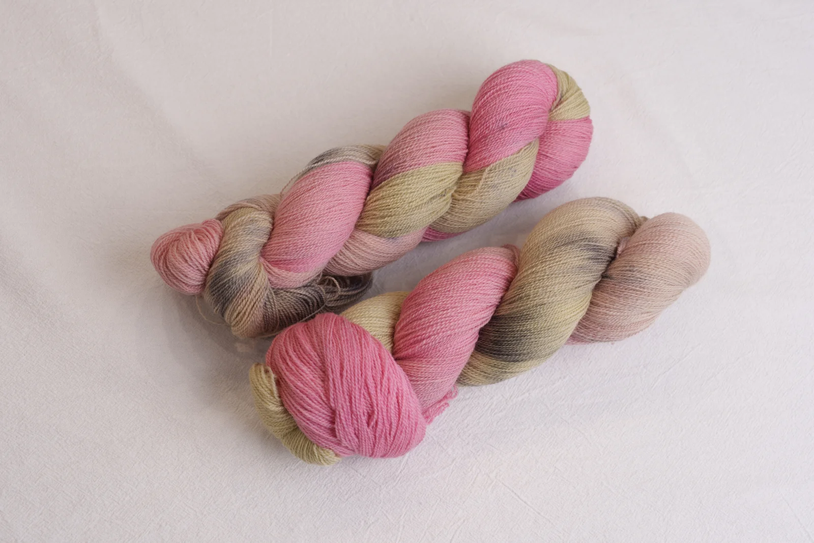 Guava hand-dyed yarn