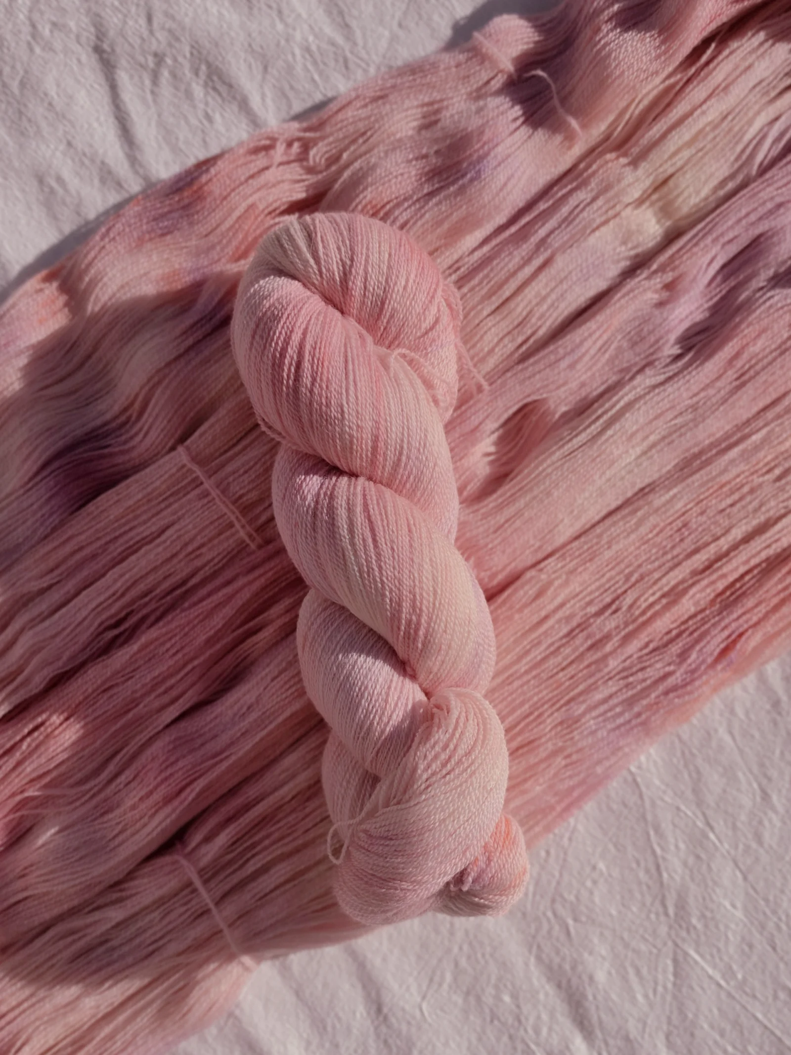 Blossom Sunset hand-dyed yarn