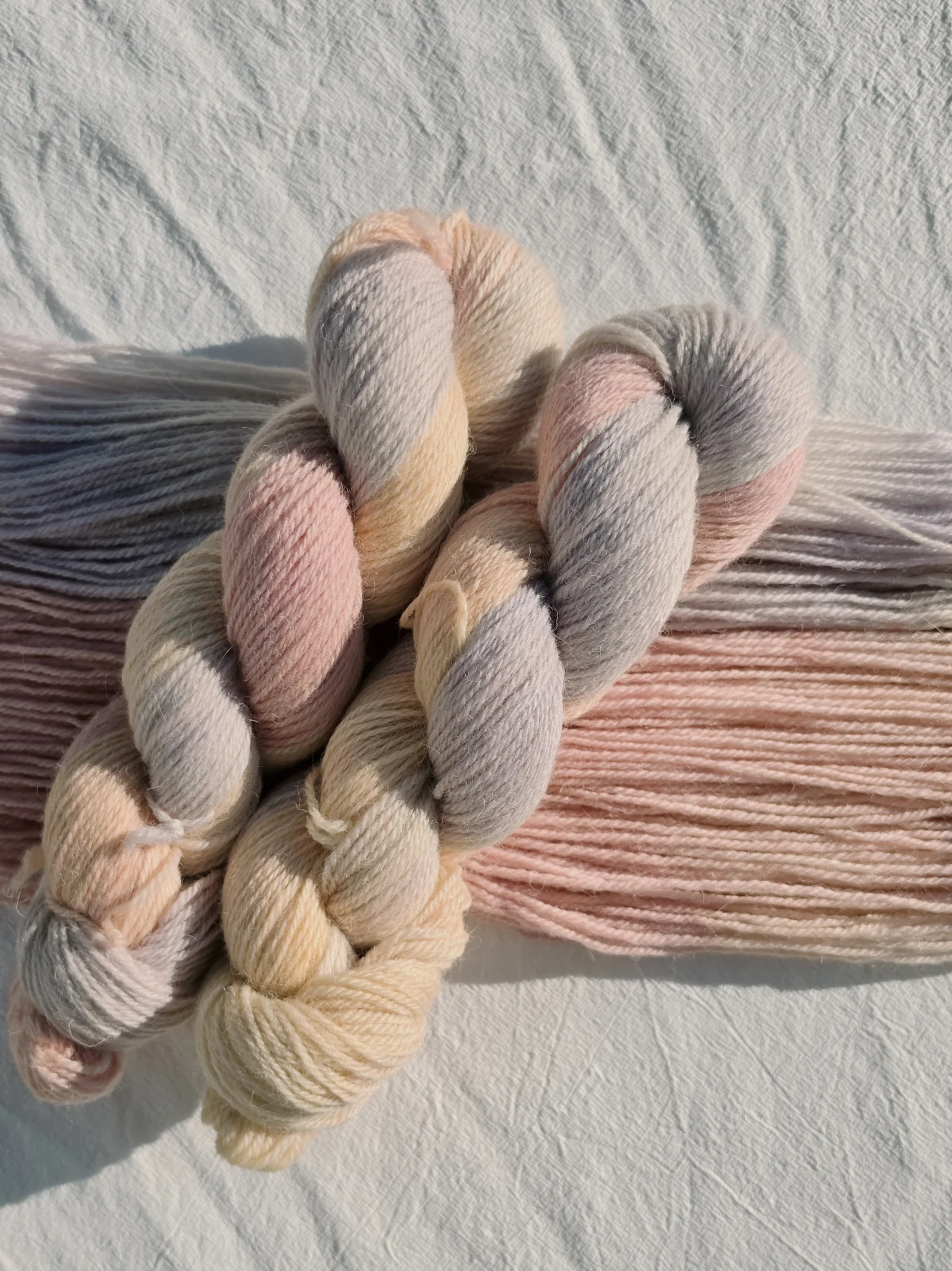 Dawn Cloud hand-dyed yarn