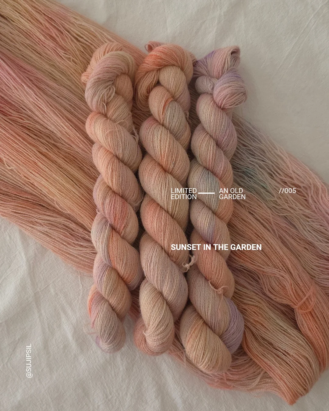 Sunset in the Garden hand-dyed yarn