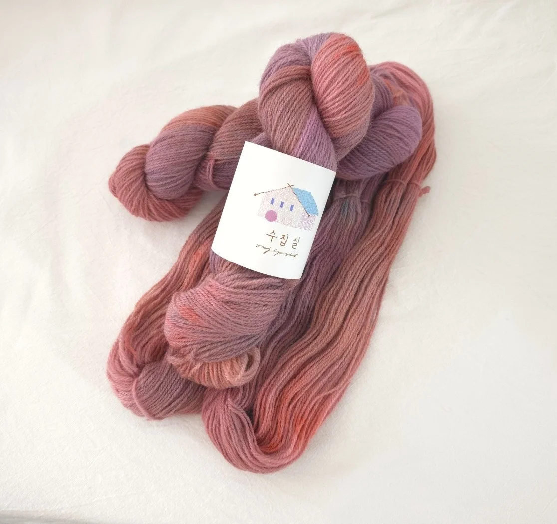 Dried Rose hand-dyed yarn