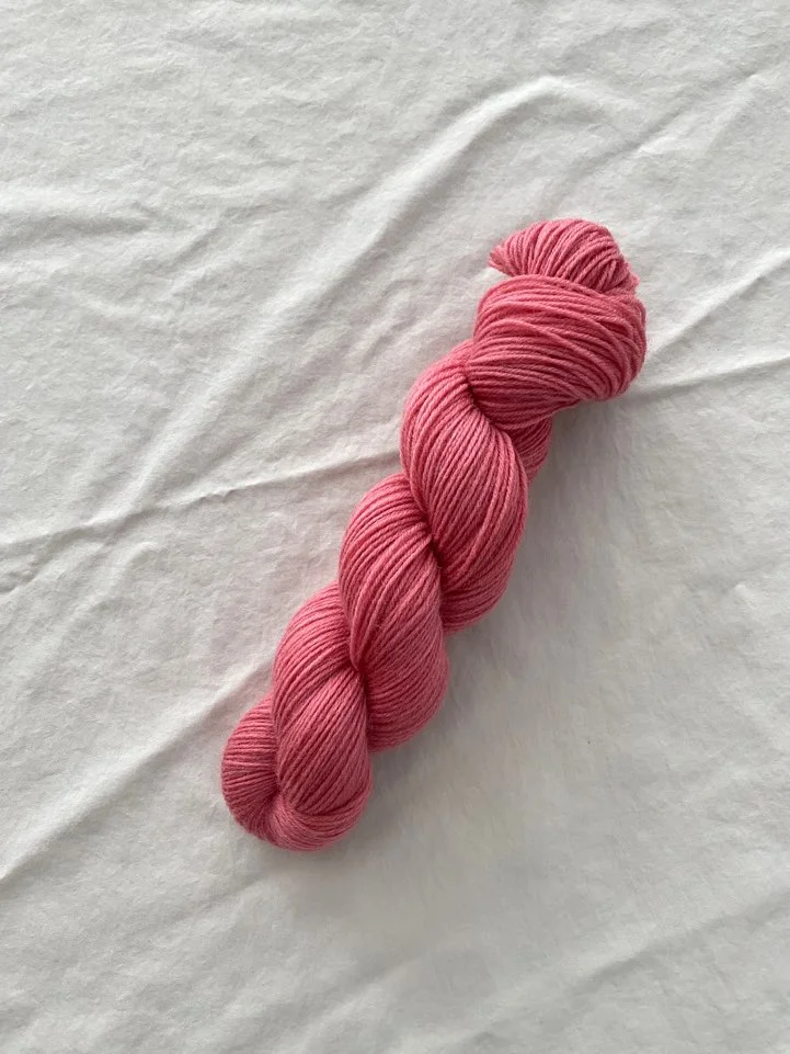 Raspberry Jam hand-dyed yarn
