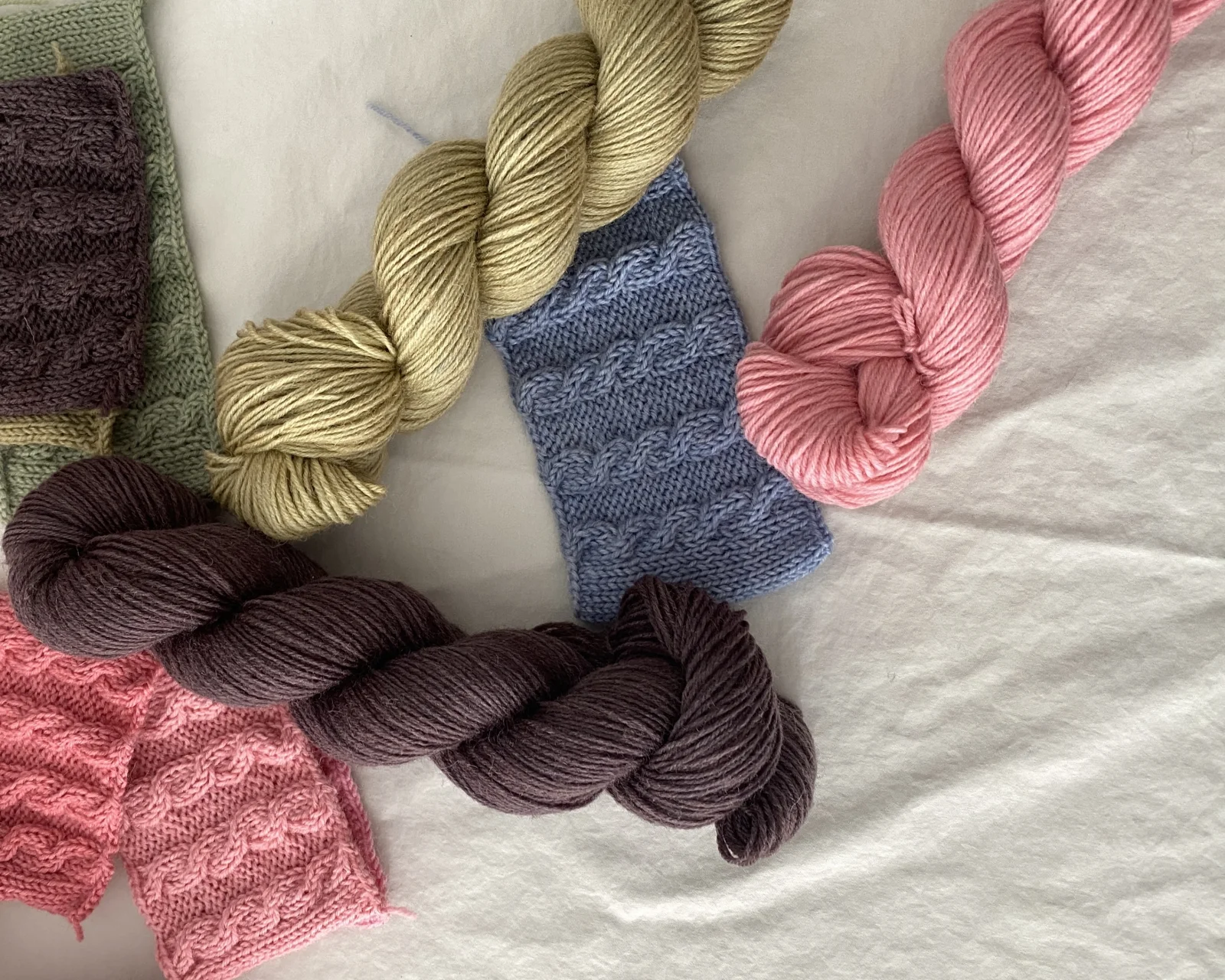 Lemon hand-dyed yarn