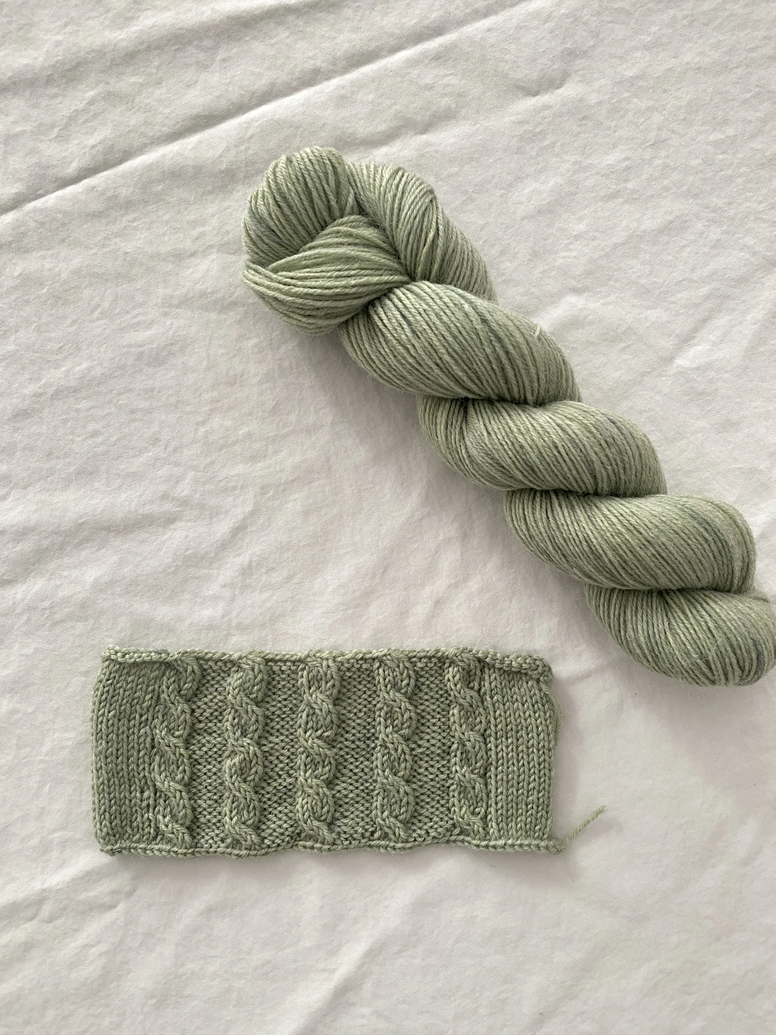 Matcha Latte hand-dyed yarn