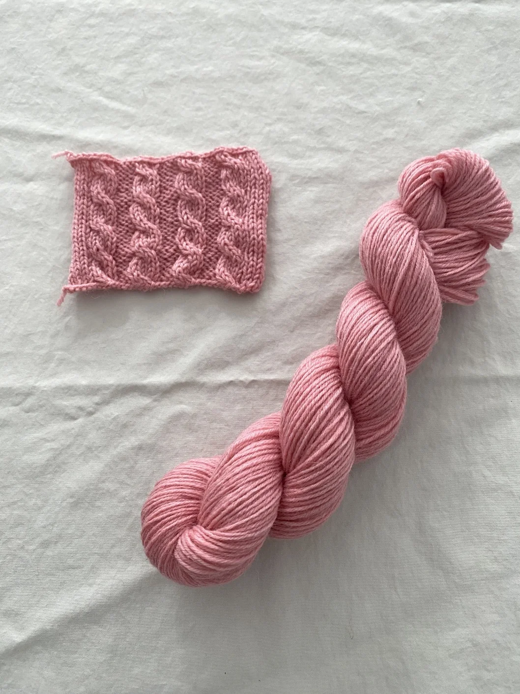 Petal Pink hand-dyed yarn