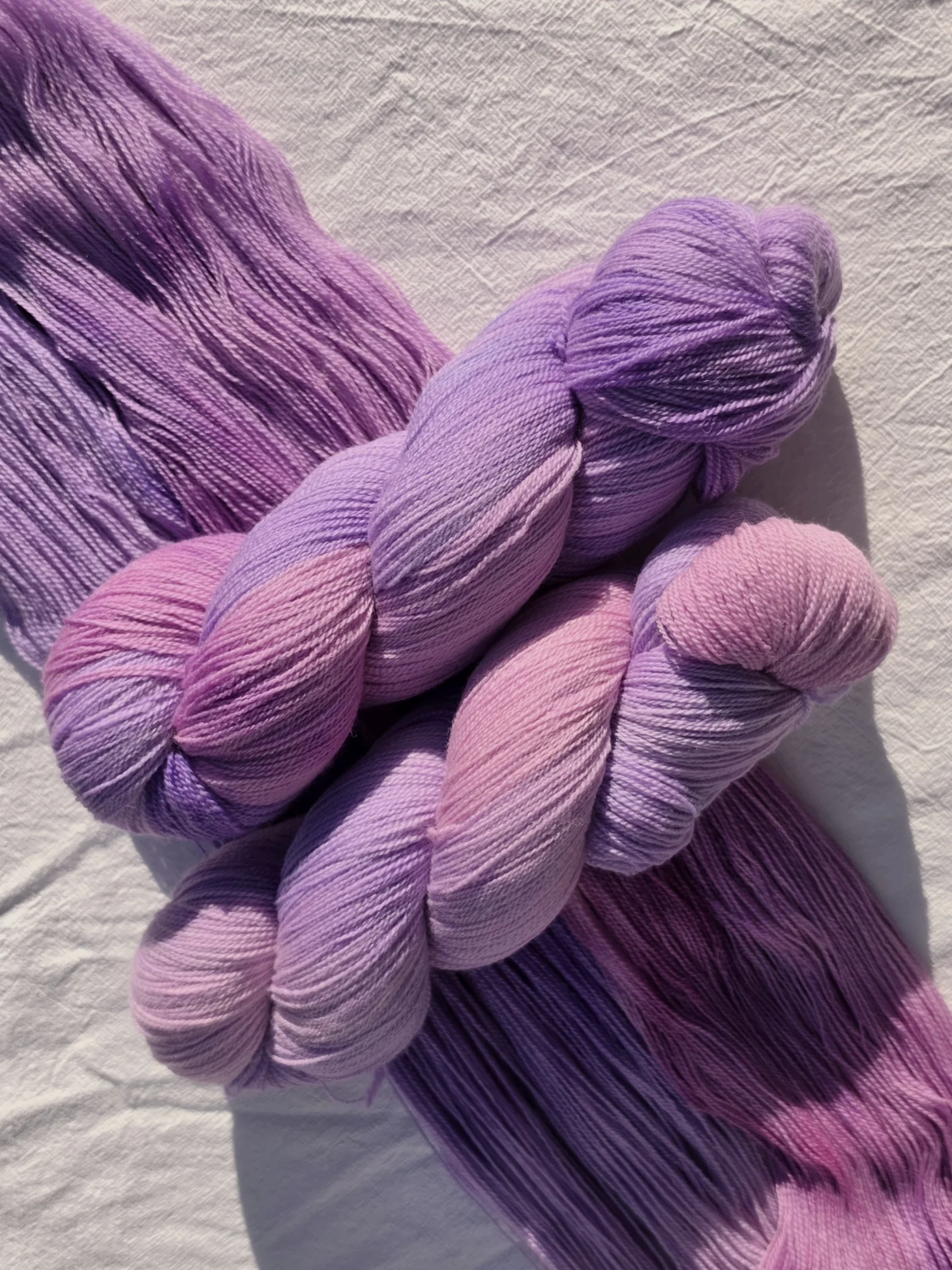 Lavender Field hand-dyed yarn — image 2